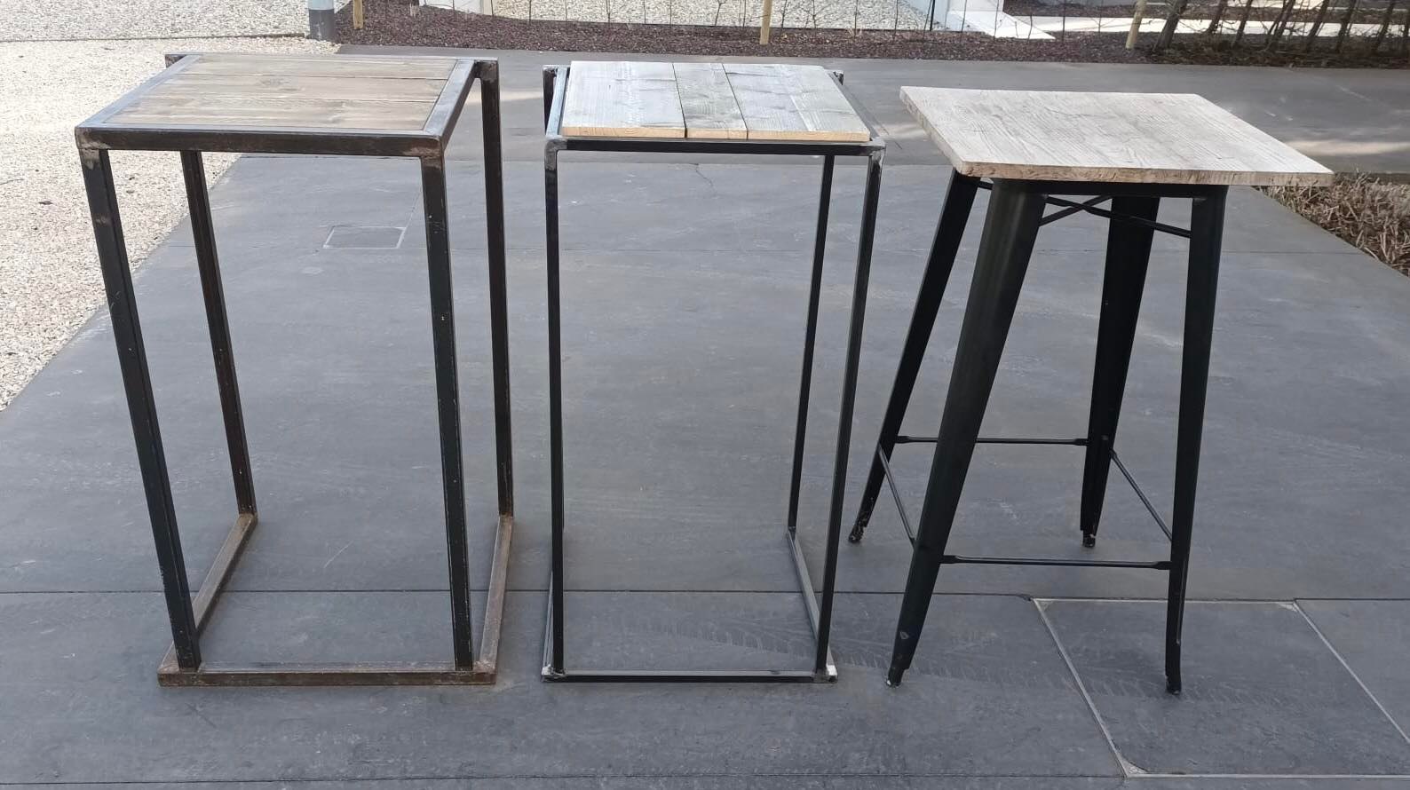 Statafel steigerhout 50 × 50 cm